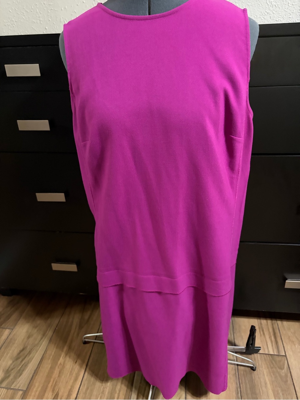 LOFT Sleeveless Magenta Shift Dress